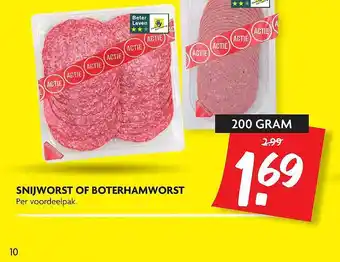 Dekamarkt Snijworst Of Boterhamworst aanbieding