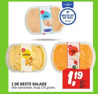 Dekamarkt 1 De Beste Salade 175 gram aanbieding