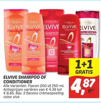 Dekamarkt Elvive Shampoo Of Conditioner 200 of 250 ml aanbieding