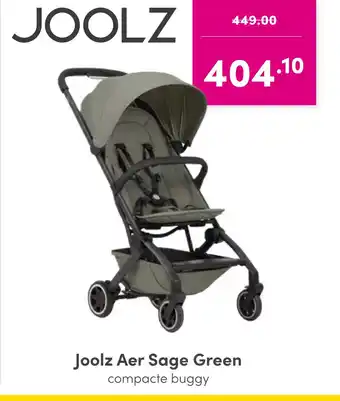 Baby & Tiener Joolz Aer Sage Green compacte buggy aanbieding