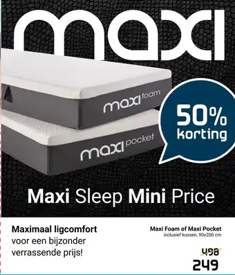 Beddenreus Maxi Foam of Maxi Pocket aanbieding