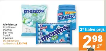 Albert Heijn Alle Mentos aanbieding