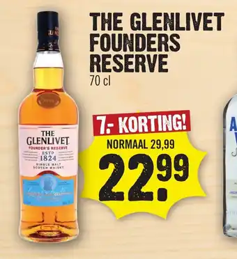 Super Dirck 3 The Glenlivet Founders Reserve 70 cl aanbieding