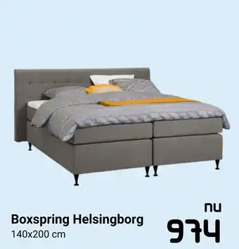 Beddenreus Boxspring Helsingborg 140x200cm aanbieding