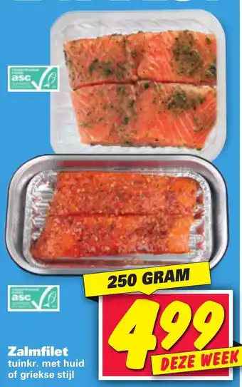 Nettorama Zalmfilet 250g aanbieding