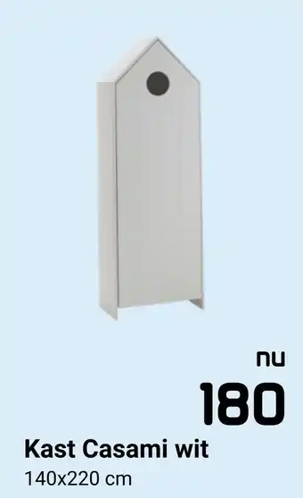 Beddenreus Kast Casami wit aanbieding