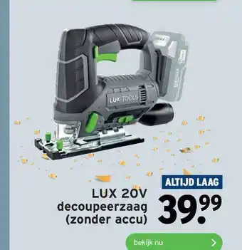 GAMMA Lux 20V Decoupeerzaag (Zonder Accu) aanbieding