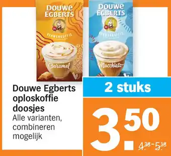 Albert Heijn Douwe Egberts oploskoffie doosjes aanbieding