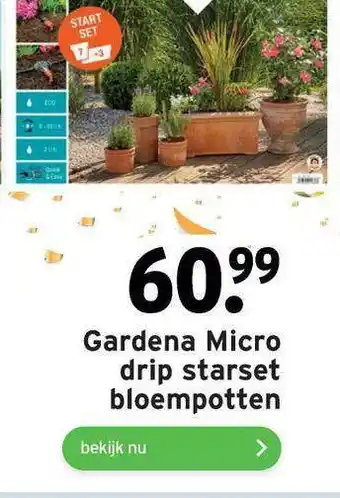 GAMMA Gardena Micro Drip Starset Bloempotten aanbieding