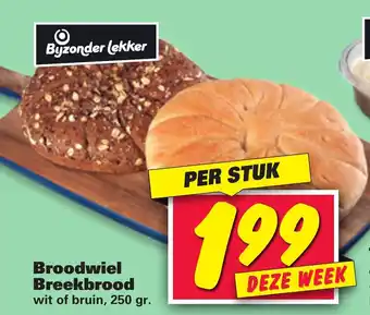 Nettorama Broodwiel breekbrood 250g aanbieding