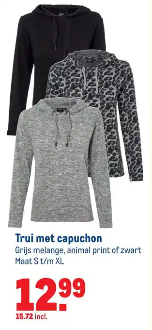 Makro Trui met capuchon aanbieding