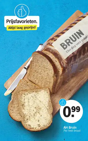 Albert Heijn AH Bruin Per heel brood aanbieding