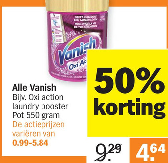 Albert Heijn Alle Vanish aanbieding