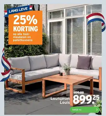 GAMMA Loungeset Louis 25% Korting aanbieding