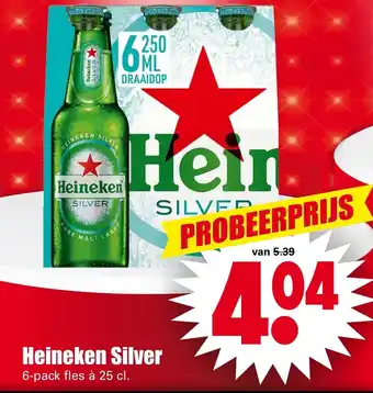 Dirk Heineken silver 25cl aanbieding