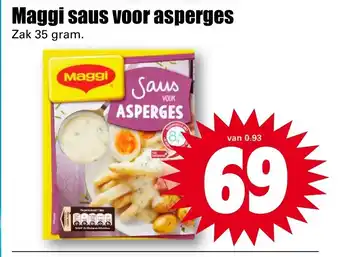 Dirk Maggi saus voor asperges 35g aanbieding