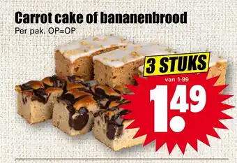 Dirk Carrot cake of bananenbrood aanbieding