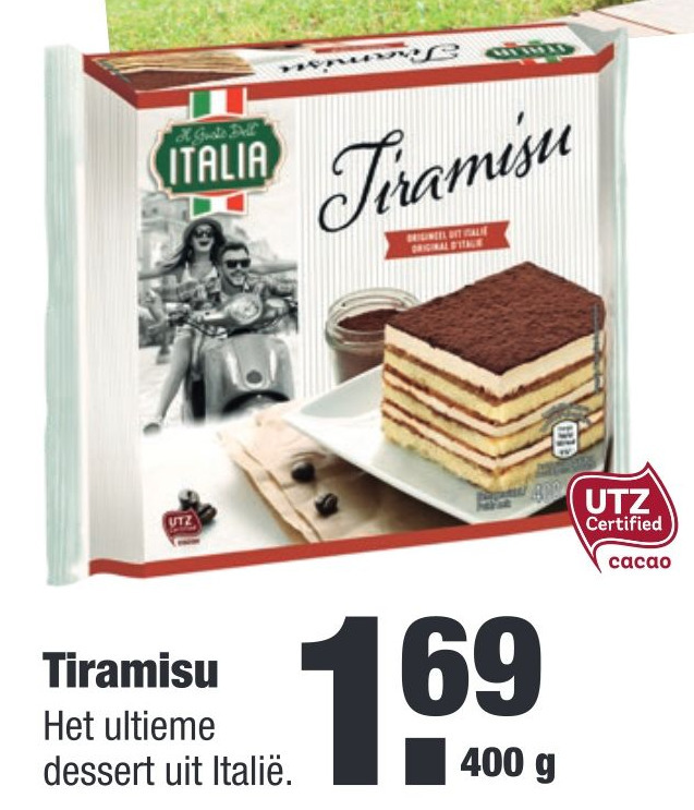 Tiramisu 400g aanbieding bij ALDI