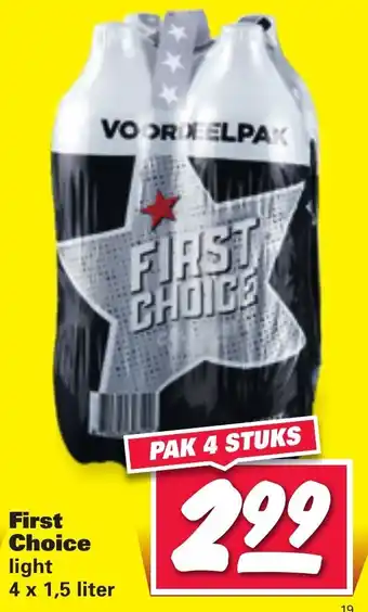 Nettorama First Choice light 4*1.5L aanbieding