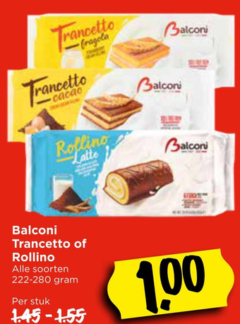 Vomar Voordeelmarkt Balconi Trancetto of Rollino aanbieding