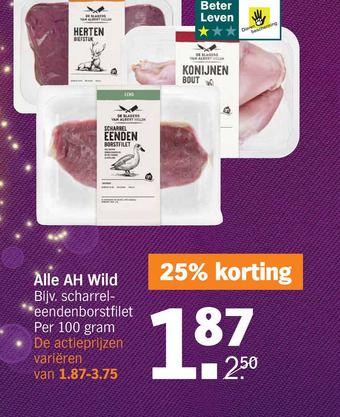 Albert Heijn Alle AH Wild aanbieding