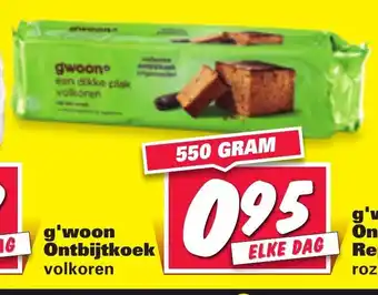 Nettorama G'woon Ontbijkoek 550g aanbieding