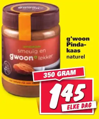 Nettorama G'woon Pindakaas 350g aanbieding