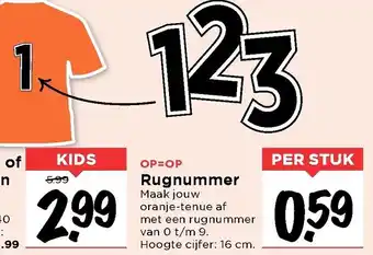 Vomar Voordeelmarkt Rugnummer aanbieding