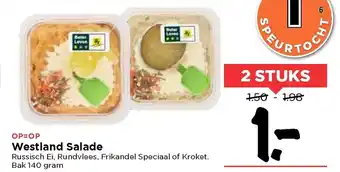 Vomar Voordeelmarkt Westland salade 2*140g aanbieding