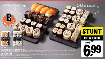 Vomar Voordeelmarkt Sushibox Mount Fuji of Kansai aanbieding