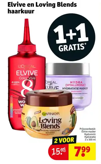 Kruidvat Elvive en Loving Blends haarkuur aanbieding