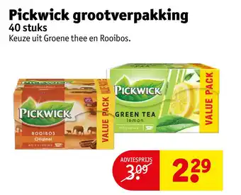 Kruidvat Pickwick grootverpakking aanbieding