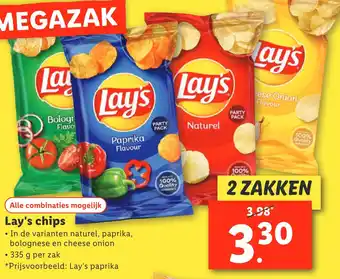 Lidl Lay's chips aanbieding