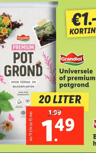 Lidl Premium potgrond aanbieding