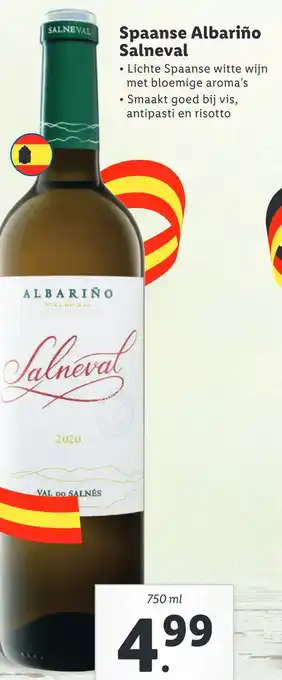 Lidl Spaanse Albariño Salneval aanbieding