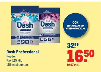 Makro Dash Professional aanbieding