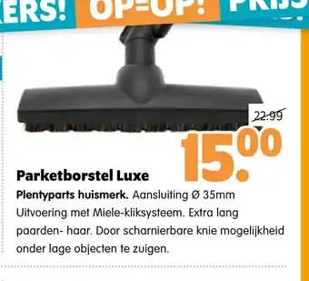 Plentyparts Parketborstel Luxe 35 mm aanbieding