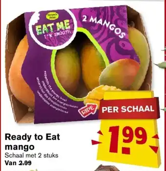 Hoogvliet Ready to eat mango 2 stuks aanbieding