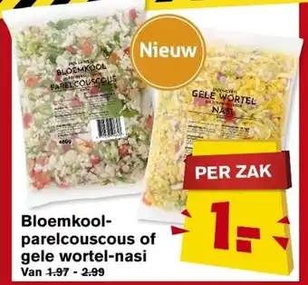 Hoogvliet Bloemkool-parelcouscous of gele wortel-nasi aanbieding