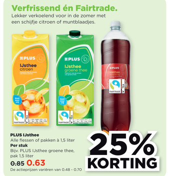 PLUS PLUS IJsthee aanbieding