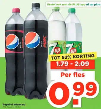 PLUS Pepsi of Seven up aanbieding