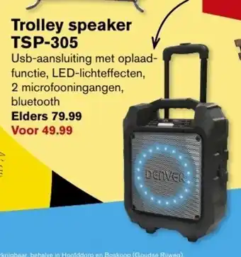 Hoogvliet Denver Trolley speaker Tsp-305 aanbieding