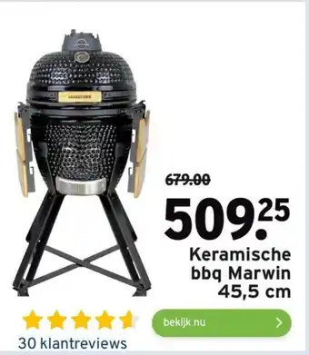 GAMMA Keramische bbq marwin 45,5 cm aanbieding