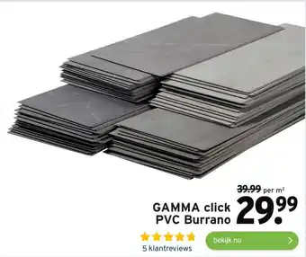 GAMMA Click PVC burrano aanbieding