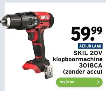 GAMMA SKIL 20V klopboormachine 3018CA (zonder accu) aanbieding