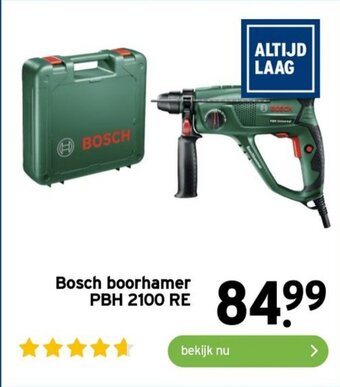GAMMA Bosch boorhamer PBH 2100 RE aanbieding