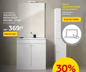 Praxis Aquavive Badkamer- Meubel Zena aanbieding