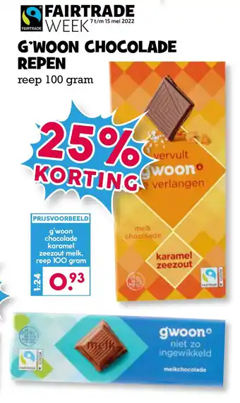 Boon`s Markt G'WOON CHOCOLADE REPEN 100 aanbieding