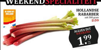 MCD Supermarkt HOLLANDSE RABARBER aanbieding