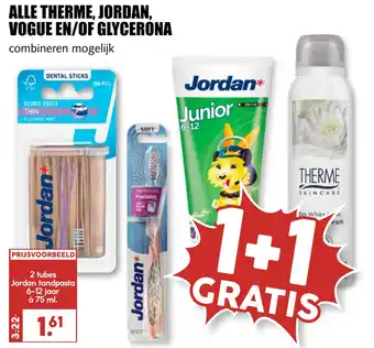 MCD Supermarkt ALLE THERME, JORDAN, VOGUE EN/OF GLYCERONA aanbieding